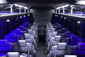 San Mateo Charter Bus Interior