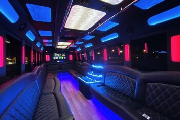 San Mateo Limousine Bus Interior