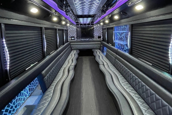 San Mateo Party Bus Interior