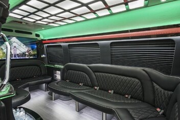 San Mateo Sprinter Party Bus Interior