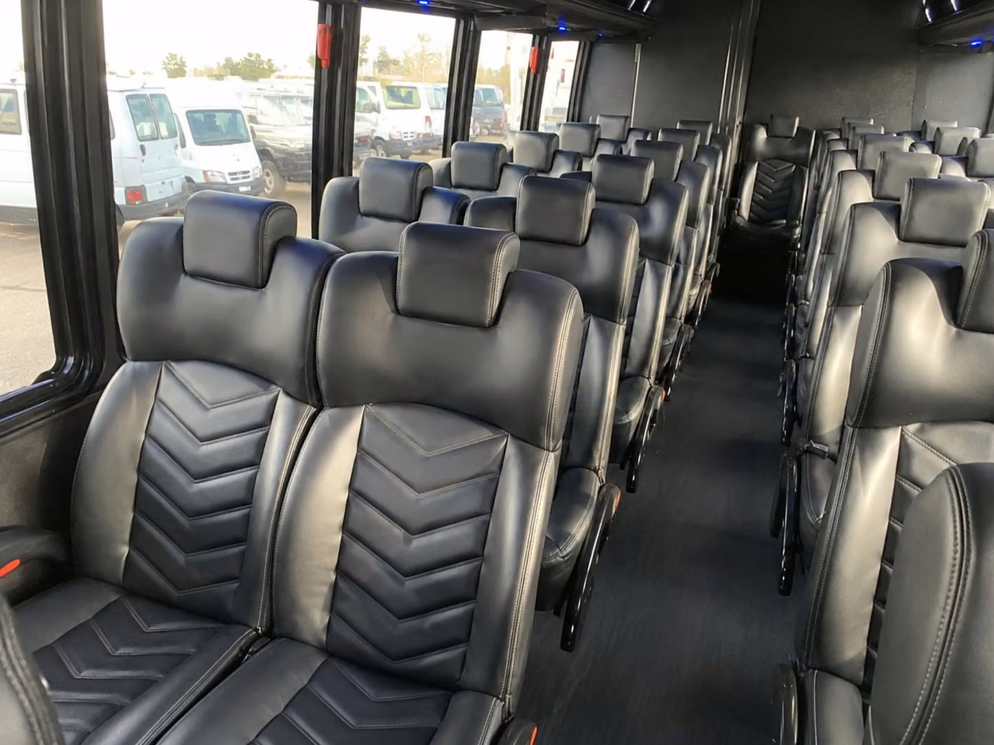 18 passenger minibus interior