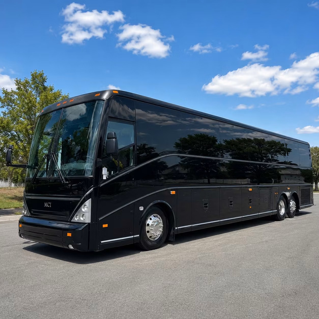 san mateo charter bus rental exterior