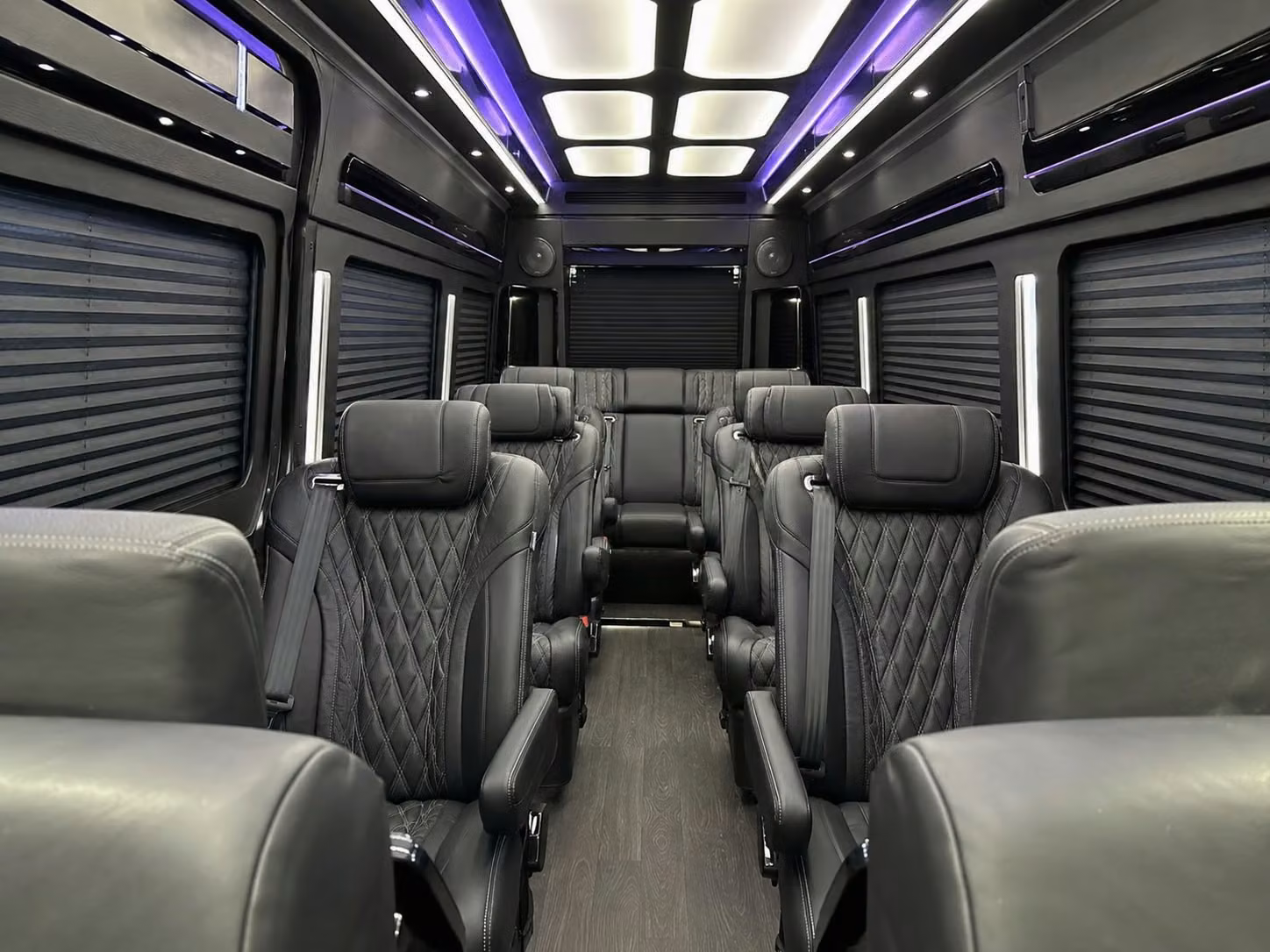 sprinter van with driver inside